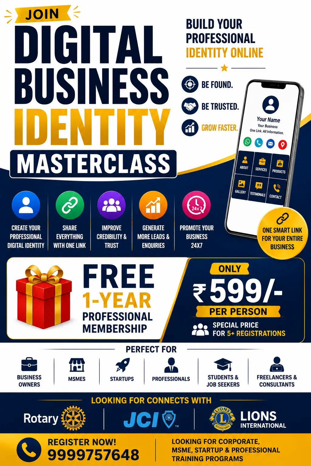 Digital Business Identity Masterclass masterclass poster