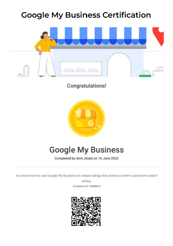 Google My Business Certification